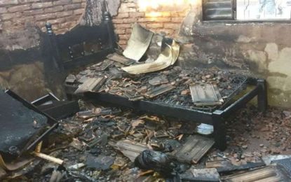 Corpo de Bombeiros suspeita que incêndio em residência seja criminoso em Uberaba