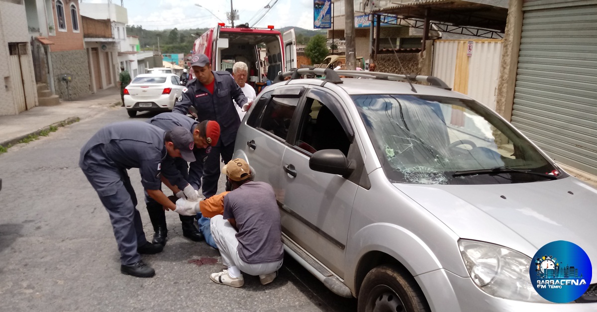 IDOSO É ATROPELADO NO BAIRRO GROGOTÓ EM BARBACENA