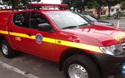 Incêndio em residência no povoado de Curral Novo distrito de Antônio Carlos