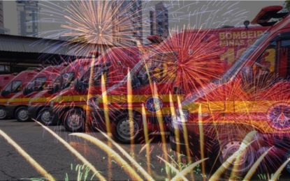 BOMBEIROS DÃO DICAS PARA SOLTAR FOGOS DE ARTIFÍCIO EM SEGURANÇA