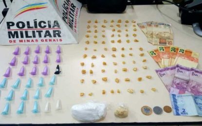 Polícia Militar apreende drogas durante operação incursão, em Vespasiano