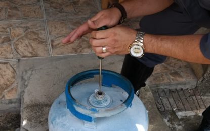 ACIDENTE ENVOLVENDO BOTIJÃO DE GÁS NO BAIRRO FUNCIONÁRIOS EM BARBACENA