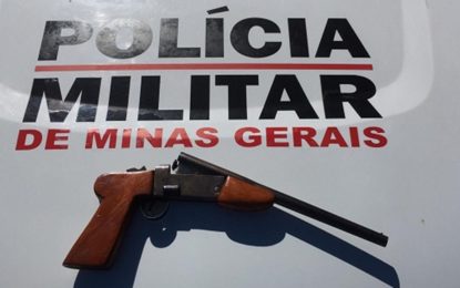 ARMA DE FOGO APREENDIDA NA ZONA RURAL DE RESSAQUINHA