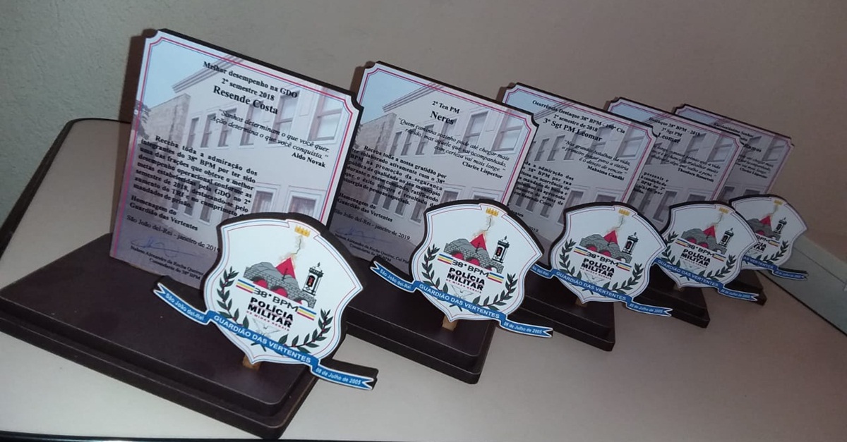 3o Pelotão PM de Resende Costa recebe homenagens durante solenidade no Batalhão, em São João del Rei