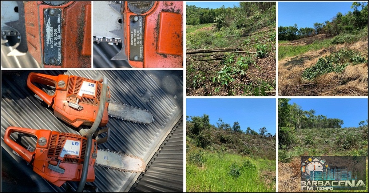 Após denuncia, Polícia de Meio Ambiente flagra autores efetuando crime ambiental em Falhado de Cima, Catas Altas da Noruega