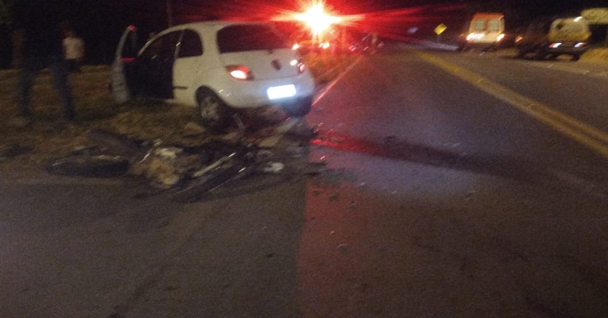 MOTOCICLISTA FICA GRAVEMENTE FERIDO EM ACIDENTE NA BR-265