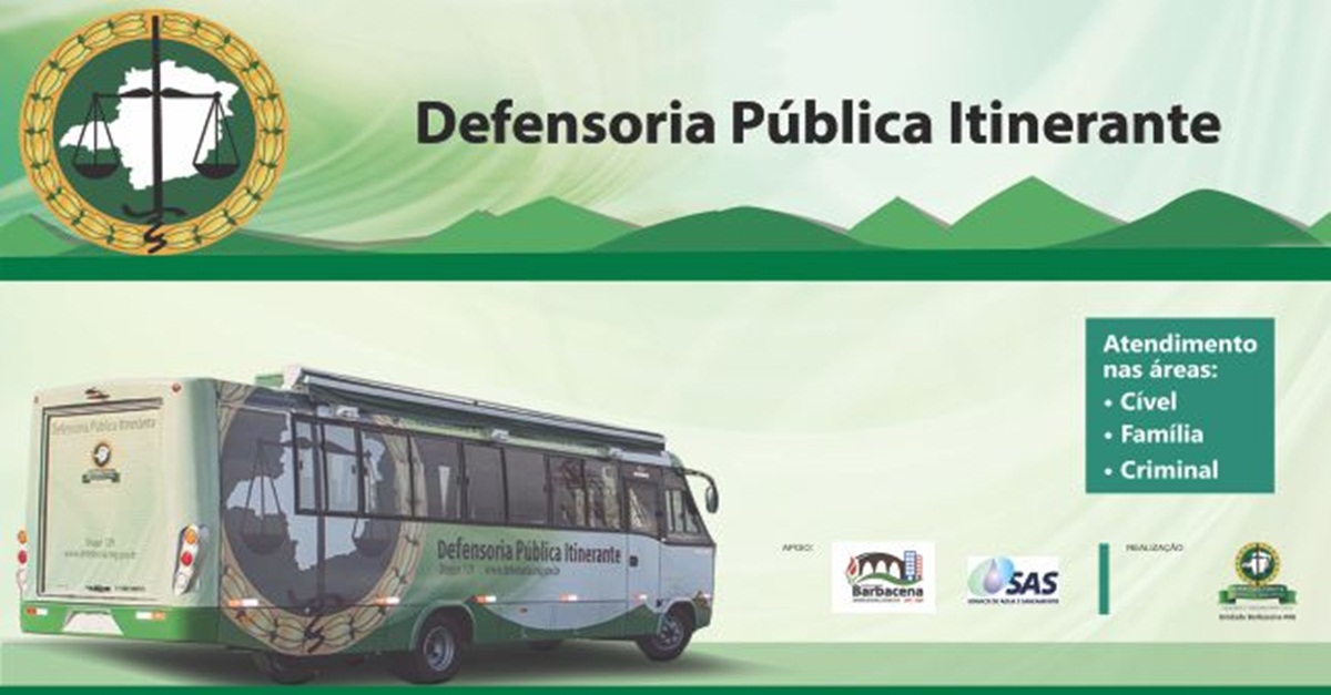 BARBACENA RECEBE DEFENSORIA PÚBLICA ITINERANTE NESTA QUINTA-FEIRA