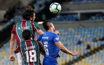 FLUMINENSE EMPATA NO ÚLTIMO MINUTO DO JOGO POR 1 X 1 COM O CRUZEIRO