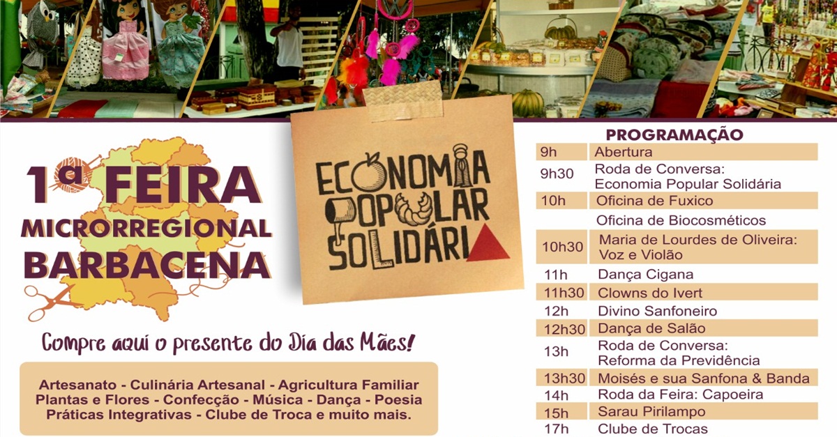 PRIMEIRA FEIRA MICRORREGIONAL DE BARBACENA ACONTECE NESTE SÁBADO DIA (11)