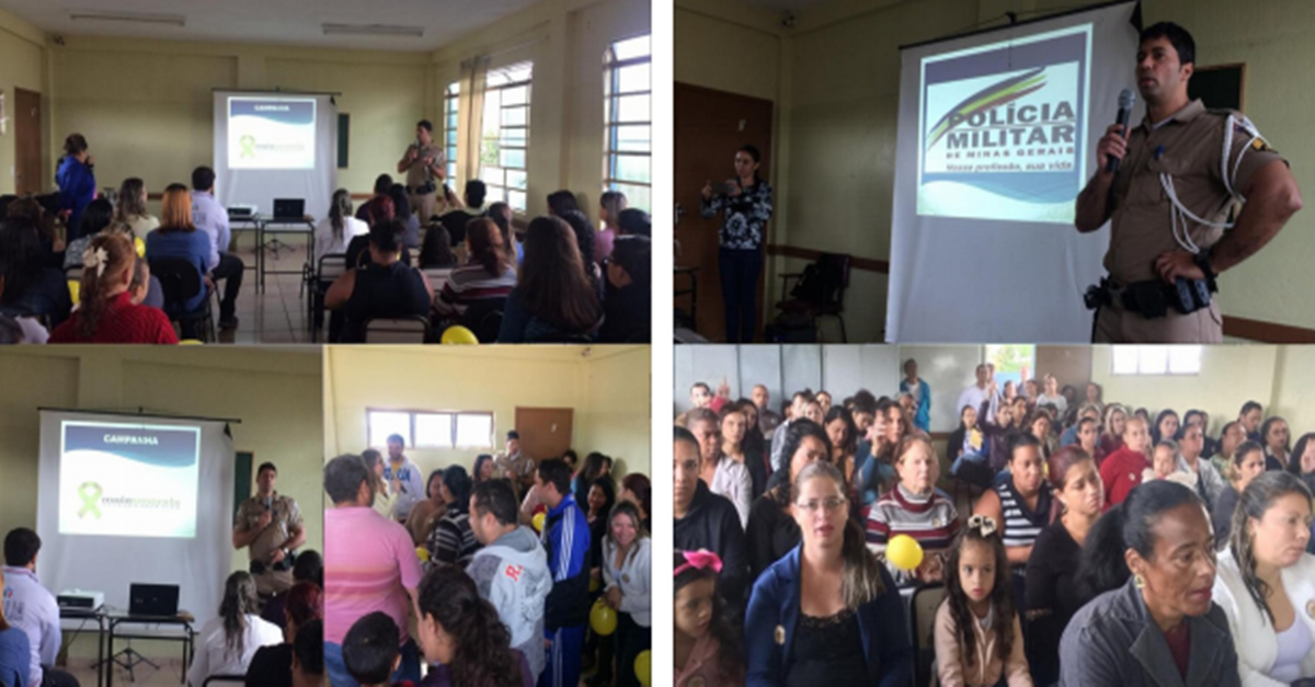 Polícia Militar realiza palestra educativa em escola em comemoração ao movimento “Maio Amarelo” em Conselheiro Lafaiete