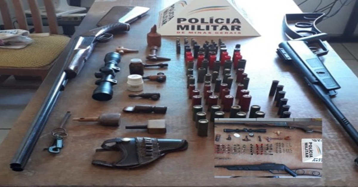 POLÍCIA MILITAR APREENDE ARMA DE FOGO E MUNIÇÕES DURANTE OPERAÇÃO POLICIAL NA CIDADE DE CRISTIANO OTONI