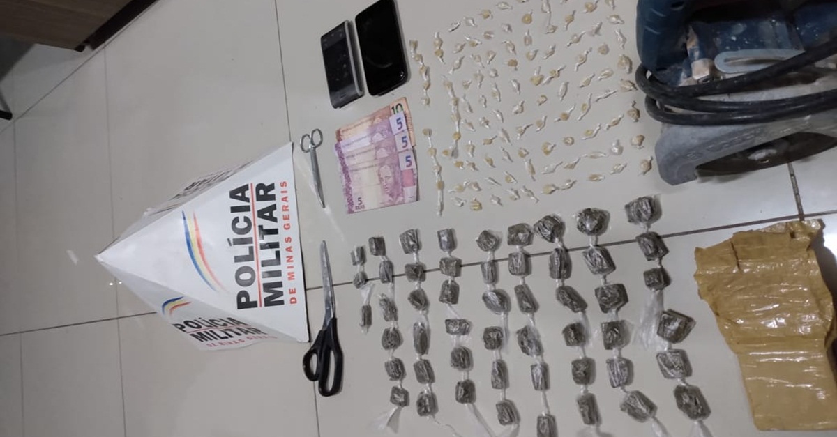 POLÍCIA MILITAR APREENDE MACONHA E CRACK EM BARBACENA