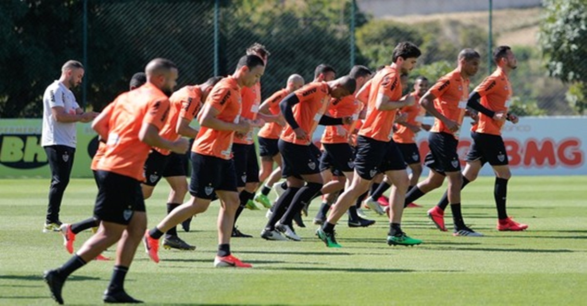 Atlético se preparando para o clássico de quinta