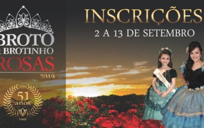 Inscrições para Broto e Brotinho das Rosas 2019 começam segunda-feira(2)