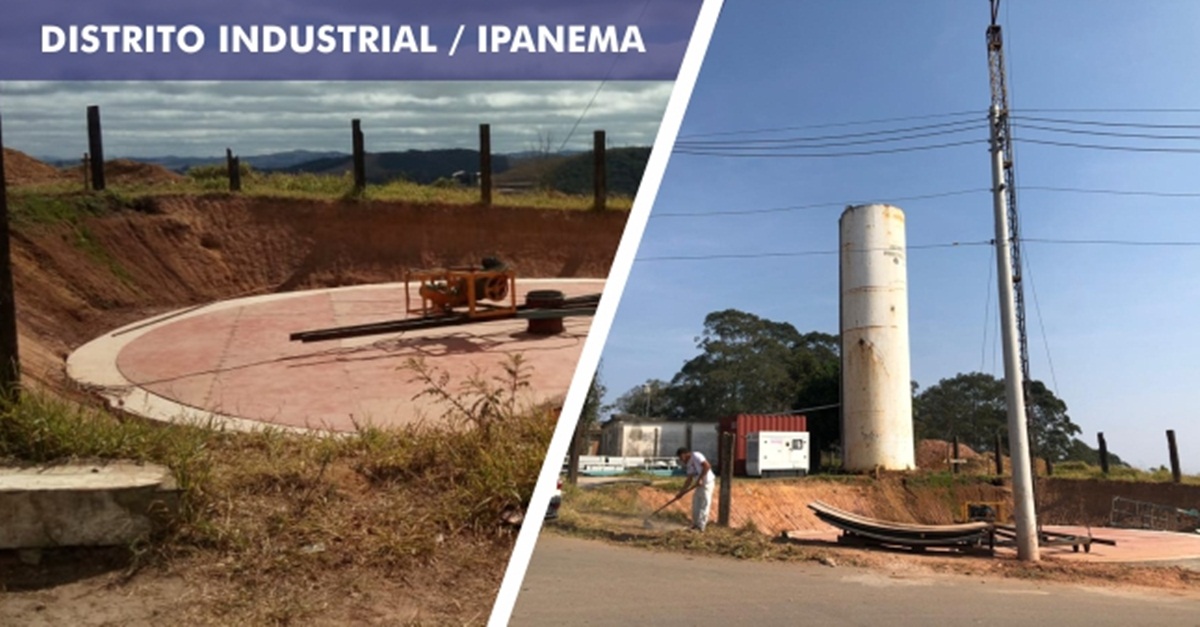 SAS inicia montagem de reservatório de água no bairro Ipanema