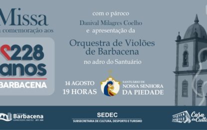 Celebração dos 228 anos de Barbacena