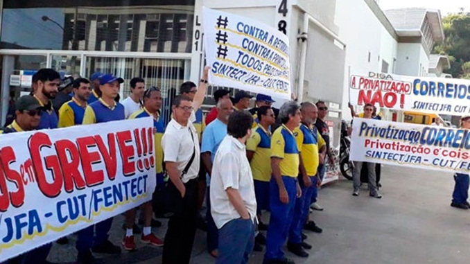 Greve dos Correios chega ao segundo dia em Juiz de Fora