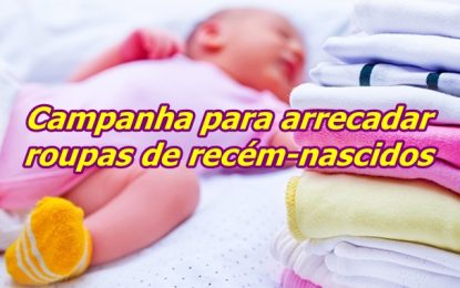 Santa Casa e Vida Baby numa campanha para arrecadar roupas de recém-nascidos