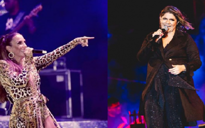 Ivete Sangalo invade show de Marília Mendonça