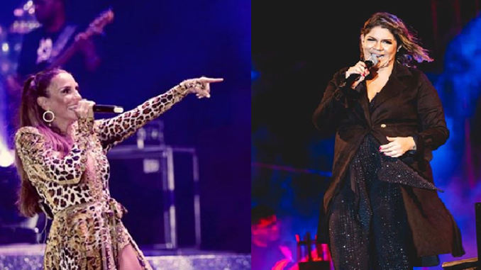 Ivete Sangalo invade show de Marília Mendonça