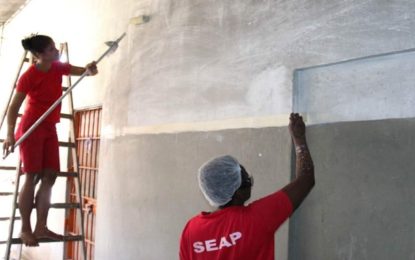 Mulheres presas em Vespasiano colocam a mão na massa e reformam toda a unidade prisional