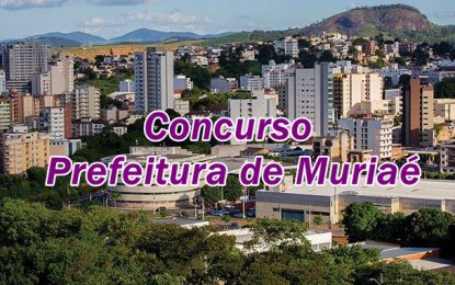 Candidatos já podem consultar data, horário e local de prova do concurso da Prefeitura de Muriaé