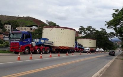 Carretas com carga de grande porte estarão circulando entre Nova Lima e Barbacena