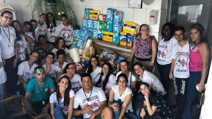 Alunos do Senac levam alegria à Casa do Velho Amigo, em Barbacena
