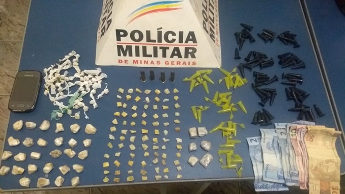 Polícia Militar flagra tráfico de drogas com menor de idade, em Conselheiro Lafaiete