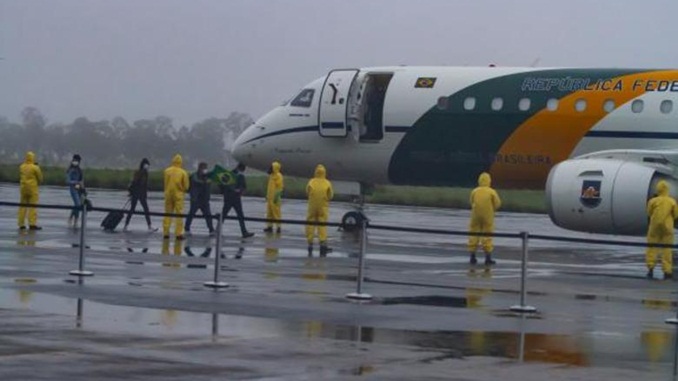 Nenhum dos brasileiros repatriados da China apresentaram sintomas do Coronavírus