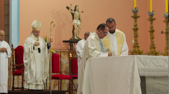 Cônego Luiz Carneiro toma posse na Paróquia São Sebastião, em Barbacena