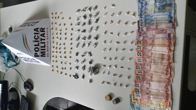 Polícia Militar faz apreensão de drogas, em São João del-Rei
