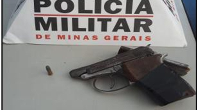 Polícia Militar apreende Arma de Fogo no bairro Vilela, em Barbacena