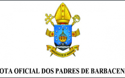 NOTA OFICIAL DOS PADRES DE BARBACENA