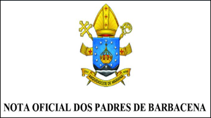 NOTA OFICIAL DOS PADRES DE BARBACENA