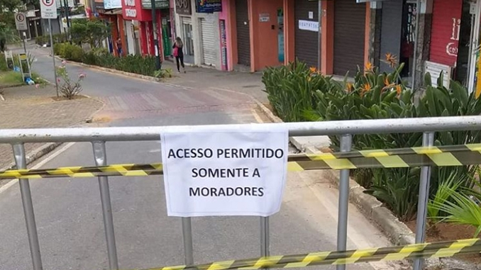 Coronavírus: trânsito no Centro de Barbacena está suspenso