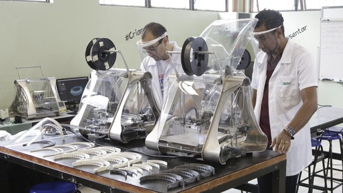 SENAI investe R$ 67 milhões em ações que vão da recuperação de respiradores à produção de EPIs