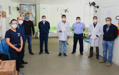 GUARNAE-BQ entrega mais de mil protetores faciais para hospitais de Barbacena e região