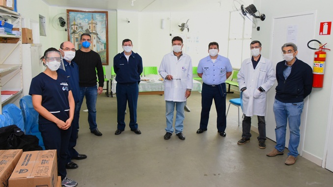 GUARNAE-BQ entrega mais de mil protetores faciais para hospitais de Barbacena e região