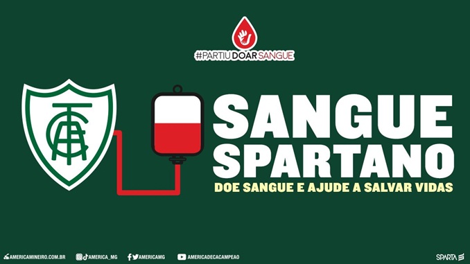 América faz campanha de incentivo a doação de sangue