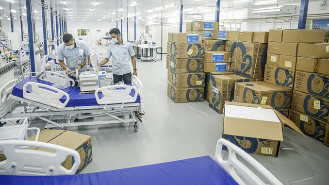 Mais de 4 mil ventiladores pulmonares foram distribuídos aos estados e municípios