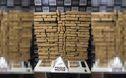 Jovem é preso com mais de 200 tabletes de maconha em Patrocínio