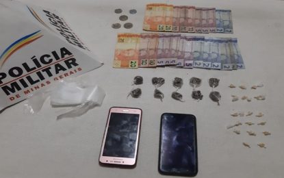 Drogas são apreendidas pela Polícia Militar em Barbacena