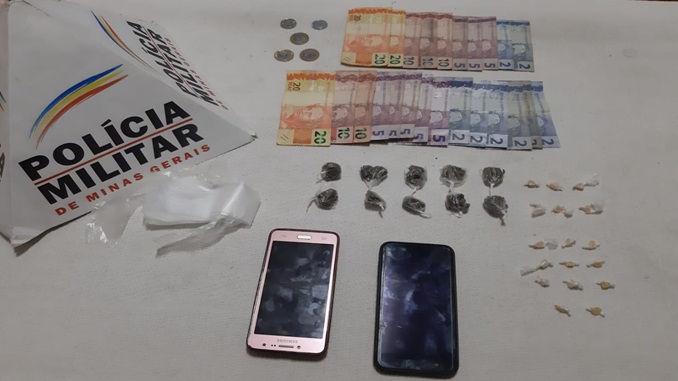 Drogas são apreendidas pela Polícia Militar em Barbacena