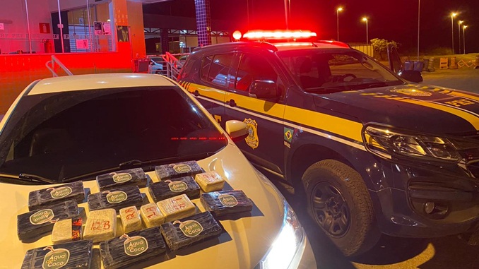 Operação da PRF em João Monlevade resulta em apreensão de cerca de R$ 445 mil em drogas