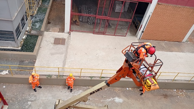 Homem cai de terraço enquanto trabalhava no Distrito Industrial de Montes Claros