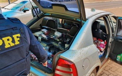 PRF apreende R$ 100 mil em mercadorias provenientes do Paraguai na BR-050, em Araguari