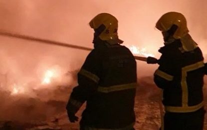 Incêndio atinge depósito de material reciclável em Pitangui