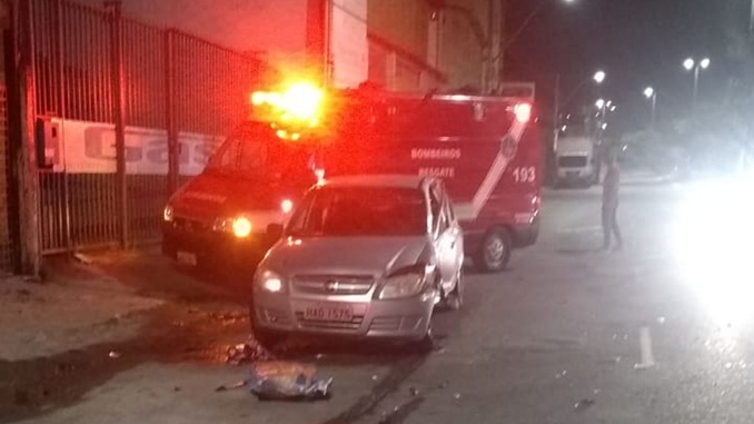 Acidente próximo ao Terminal Rodoviário de Barbacena, deixa mulher ferida