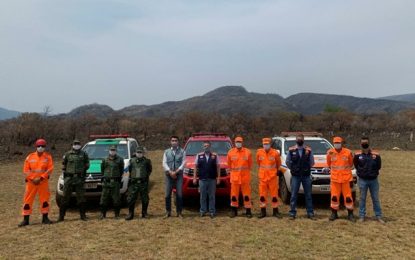 Vice-governador visita a Serra do Cipó e agradece bombeiros e forças integradas que combateram o incêndio na região